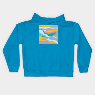 Dreamy Landscape / Colorful Abstraction Kids Hoodie